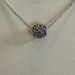 Pandora silver hearts charm